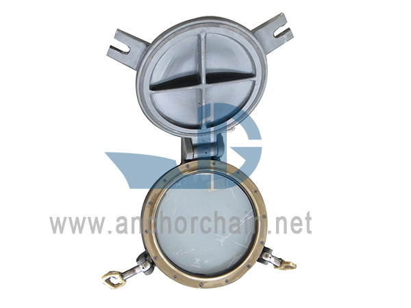 Brass Opening Side Scuttle with Deadlight