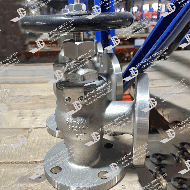 JIS F 7352 SCS16 Stainless Steel Screw-Down Check Angle Valves