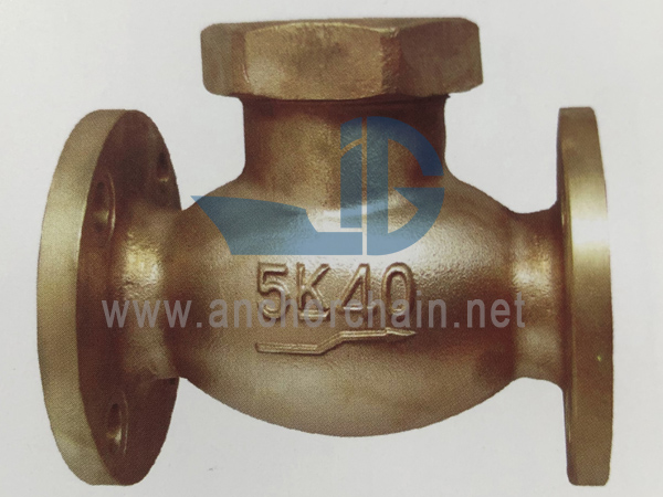 JIS F 7417 Bronze 16K Lift Check Globe Valves Union Bonnet Type