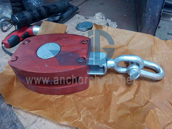 JIS F3426 Ship's Internal-bound wooden block single with Link