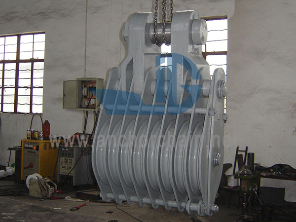 ZHC Series 8 Sheave Wire Rope Block For Ship jaw